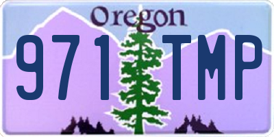 OR license plate 971TMP