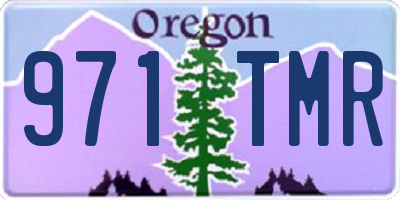 OR license plate 971TMR