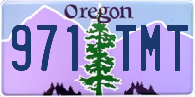 OR license plate 971TMT