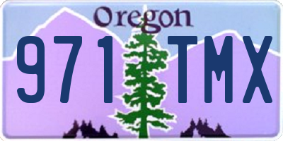 OR license plate 971TMX