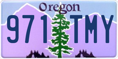 OR license plate 971TMY