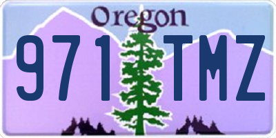 OR license plate 971TMZ