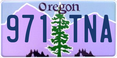 OR license plate 971TNA