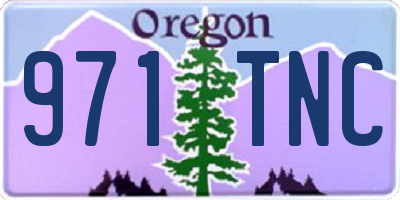 OR license plate 971TNC