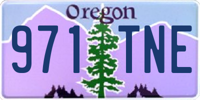 OR license plate 971TNE