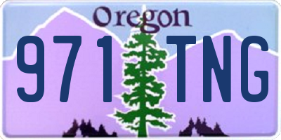 OR license plate 971TNG
