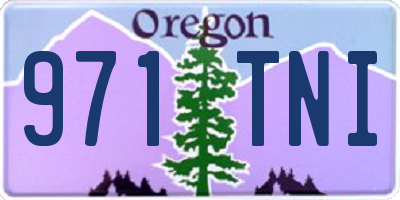 OR license plate 971TNI