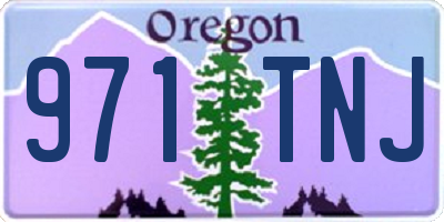 OR license plate 971TNJ