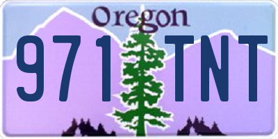 OR license plate 971TNT