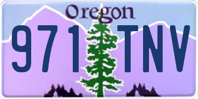 OR license plate 971TNV