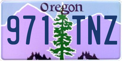 OR license plate 971TNZ