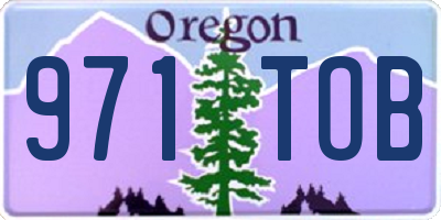OR license plate 971TOB