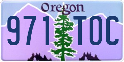 OR license plate 971TOC