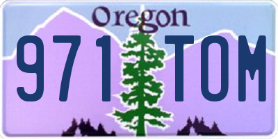 OR license plate 971TOM