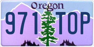 OR license plate 971TOP