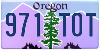 OR license plate 971TOT