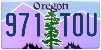 OR license plate 971TOU