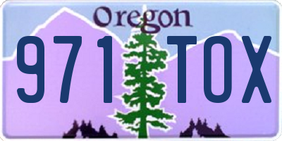 OR license plate 971TOX