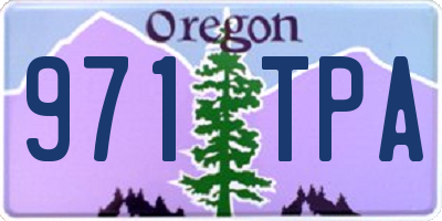 OR license plate 971TPA