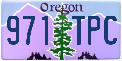 OR license plate 971TPC