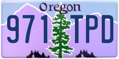 OR license plate 971TPD