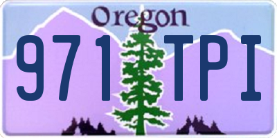OR license plate 971TPI