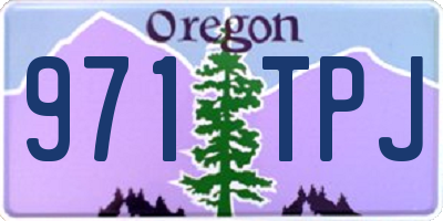 OR license plate 971TPJ