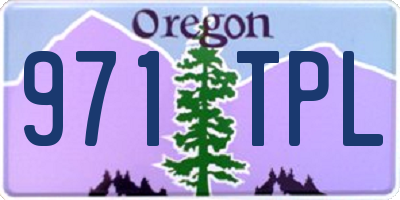 OR license plate 971TPL