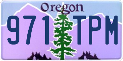 OR license plate 971TPM