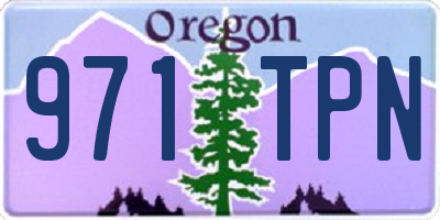 OR license plate 971TPN