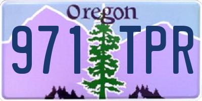 OR license plate 971TPR