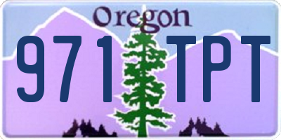 OR license plate 971TPT