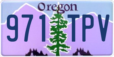 OR license plate 971TPV
