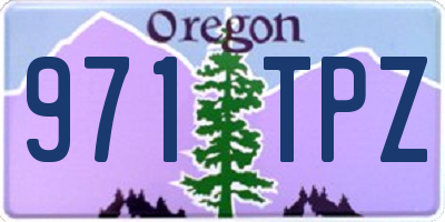 OR license plate 971TPZ