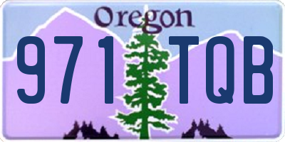 OR license plate 971TQB