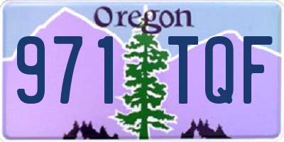 OR license plate 971TQF