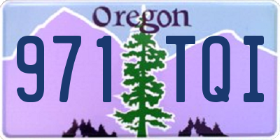 OR license plate 971TQI