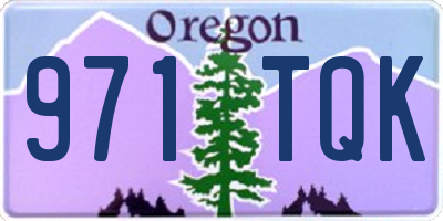 OR license plate 971TQK