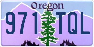 OR license plate 971TQL