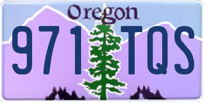 OR license plate 971TQS