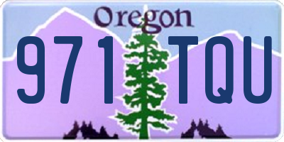 OR license plate 971TQU
