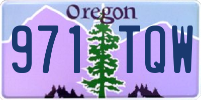 OR license plate 971TQW