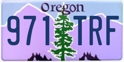 OR license plate 971TRF