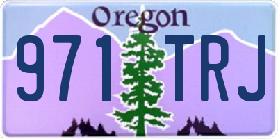 OR license plate 971TRJ