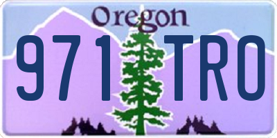 OR license plate 971TRO