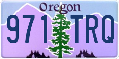 OR license plate 971TRQ