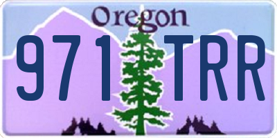OR license plate 971TRR