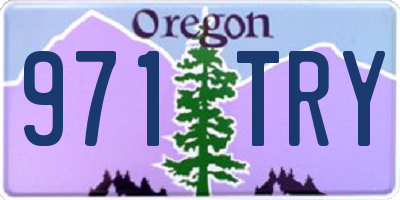 OR license plate 971TRY