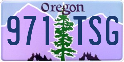 OR license plate 971TSG