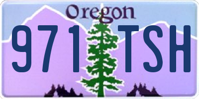 OR license plate 971TSH